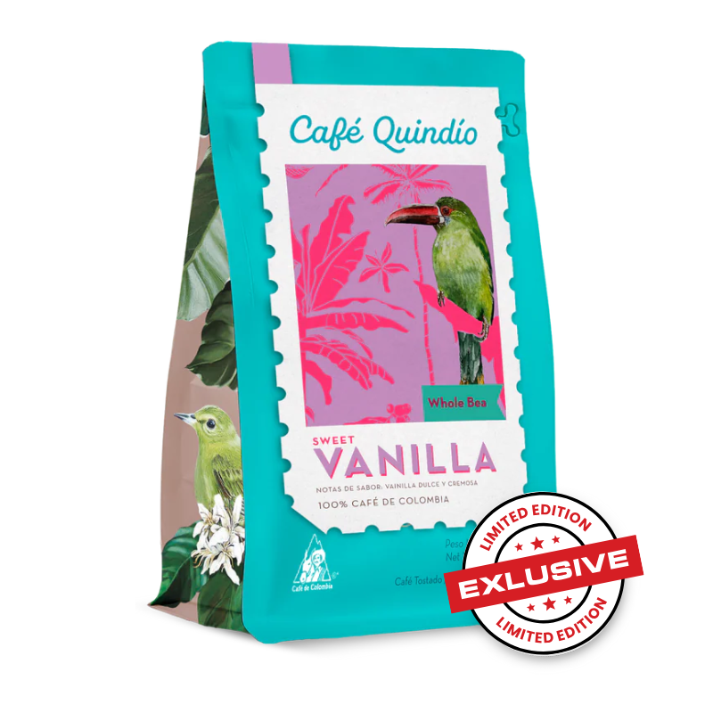 Cafe Quindio SPECIAL HARVEST -SWEET VANILLA - WHOLE BEAN - 8.8oz