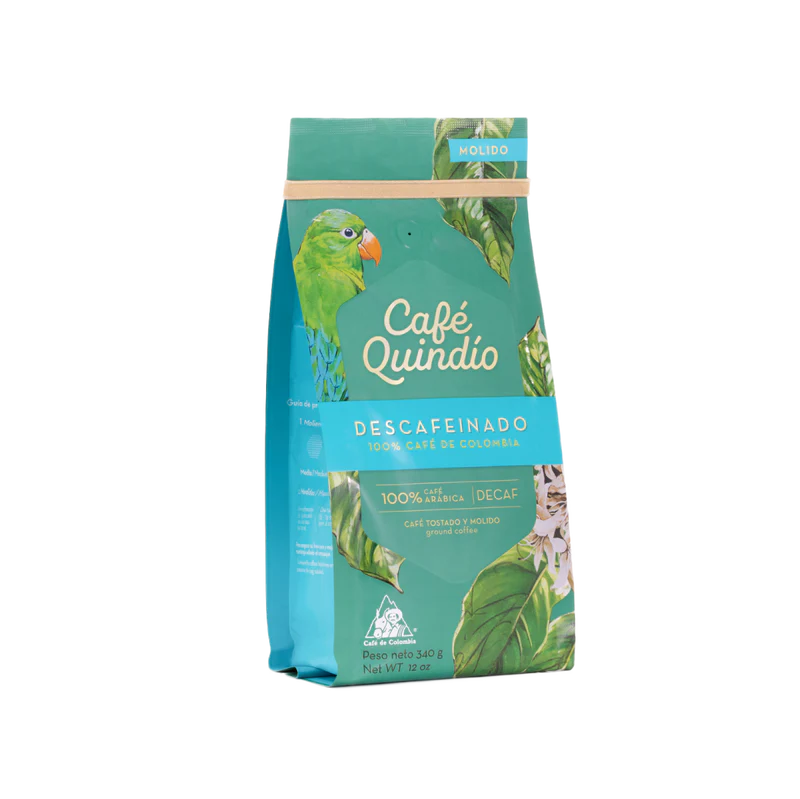 Cafe Quindio GOURMET DECAF GROUND COFFEE - 340g 12oz