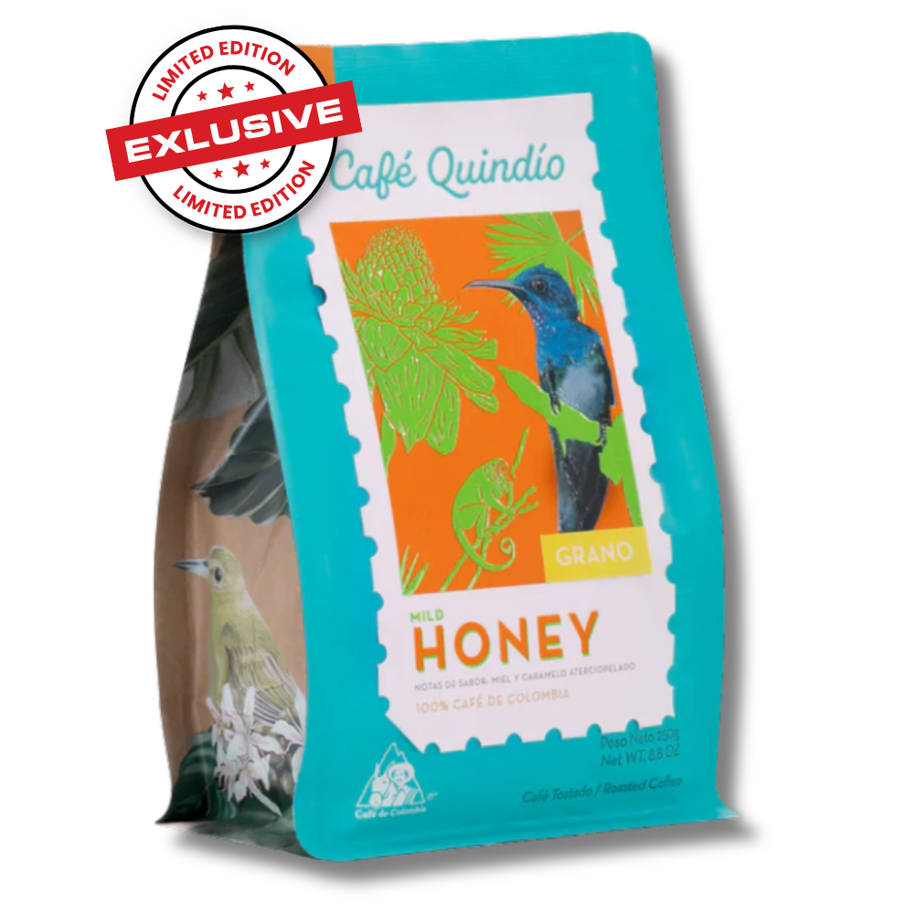 Cafe Quindio SPECIAL HARVEST HONEY - WHOLE BEAN - 8.8oz